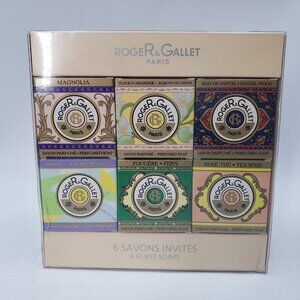 Vintage RogeR and Gallet Boxed Set 6 x Perfumed Guest Soap 0.25g / 0.9oz France